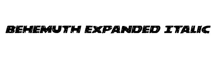 Behemuth Expanded Italic  font caratteri gratis