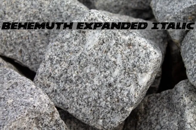 Behemuth Expanded Italic Example 3
