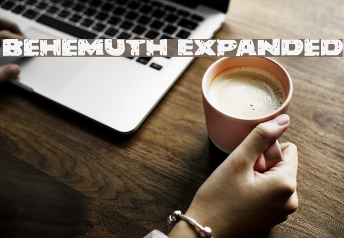 Behemuth Expanded Font examples
