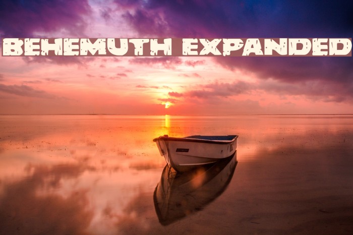 Behemuth Expanded Font examples