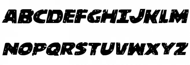 Behemuth Italic Fonte MAIÚSCULAS