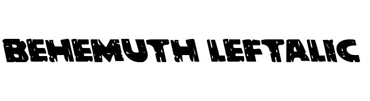 Behemuth Leftalic  नि: शुल्क फ़ॉन्ट्स डाउनलोड