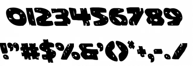 Behemuth Leftalic Font OTHER CHARS