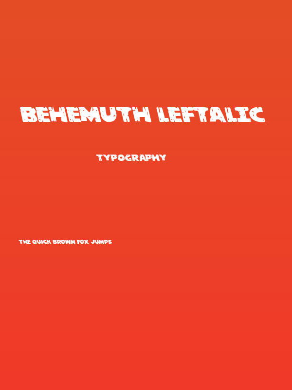 Behemuth Leftalic Poster