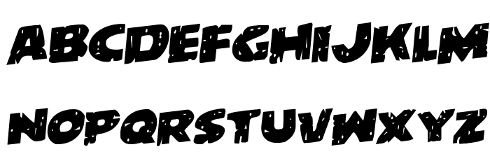 Behemuth Rotalic Font LOWERCASE
