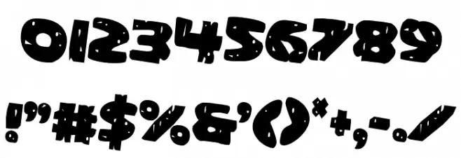 Behemuth Rotated 2 Font OTHER CHARS