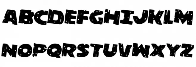 Behemuth Rotated 2 Schriftart Groß