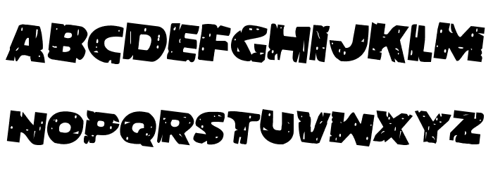 Behemuth Rotated 2 Font LOWERCASE