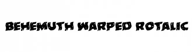Behemuth Warped Rotalic  Frei Schriftart Herunterladen