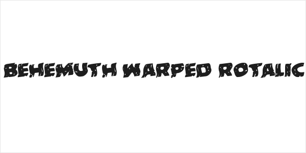 Behemuth Warped Rotalic Logo
