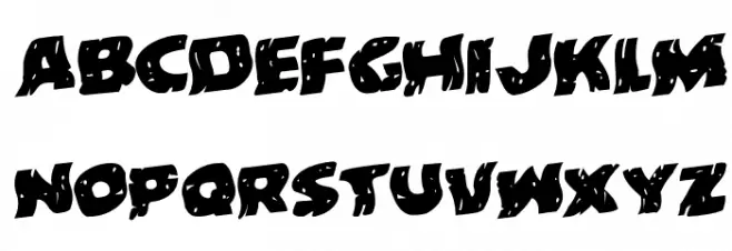 Behemuth Warped Rotalic फ़ॉन्ट लोअरकेस