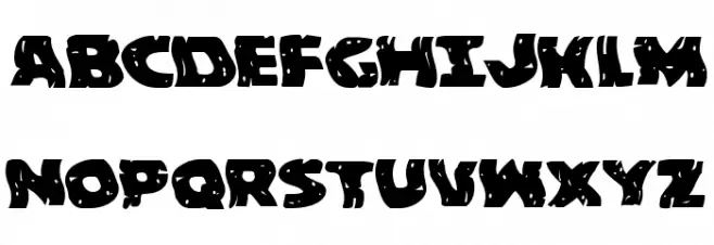 Behemuth Warped Fonte MAIÚSCULAS