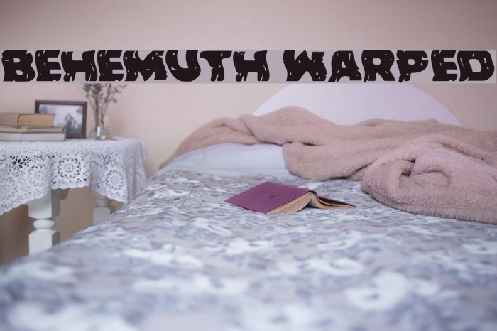 Behemuth Warped Font examples