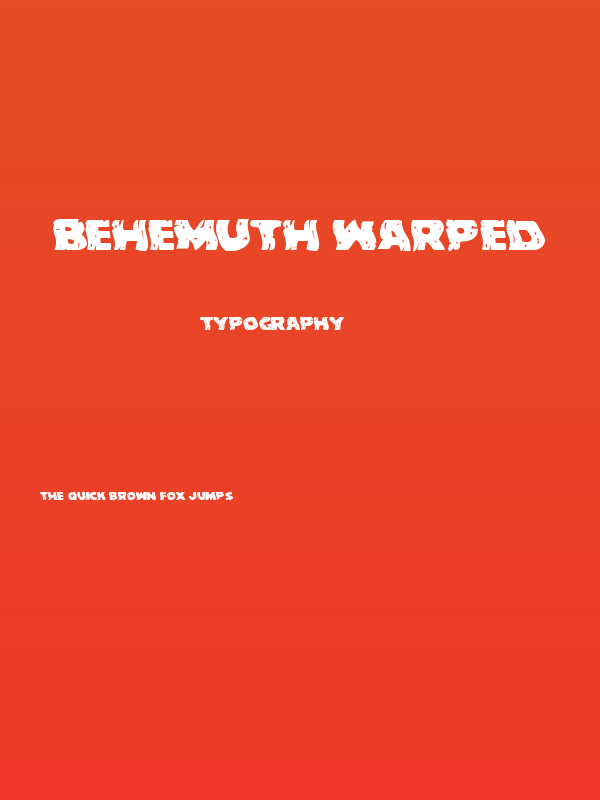 Behemuth Warped Poster