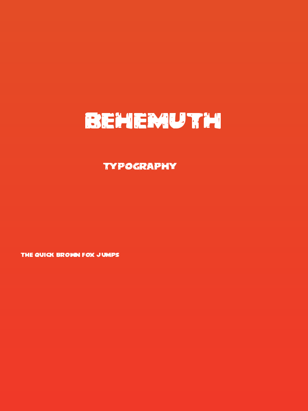 Behemuth Poster