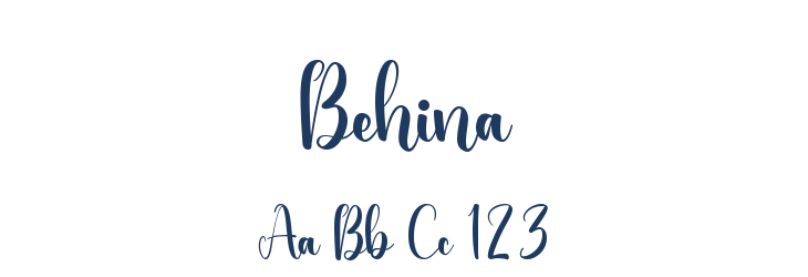 Behina Font Preview