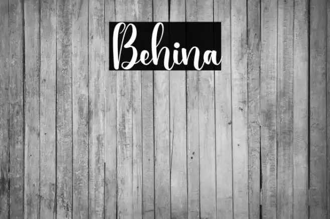 Behina Font examples