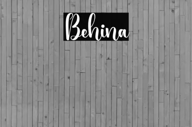Behina Font examples