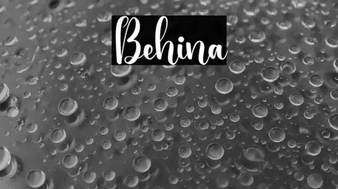 Behina Font examples
