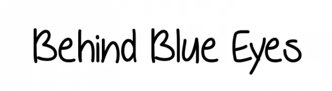 Behind Blue Eyes  Скачать бесплатные шрифты