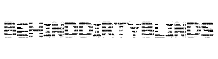 Behind Dirty Blinds  免费字体下载