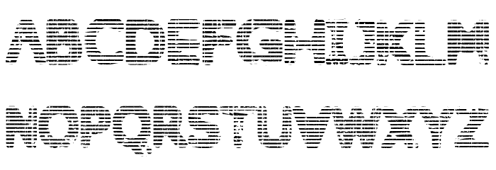 Behind Dirty Blinds Font LOWERCASE