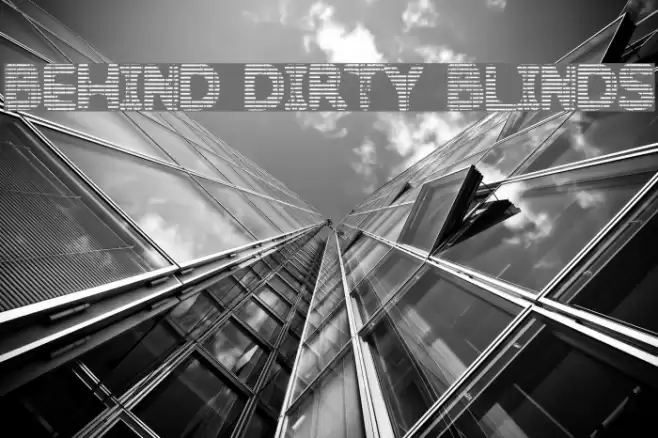 Behind Dirty Blinds Font examples