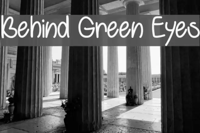 Behind Green Eyes Font examples