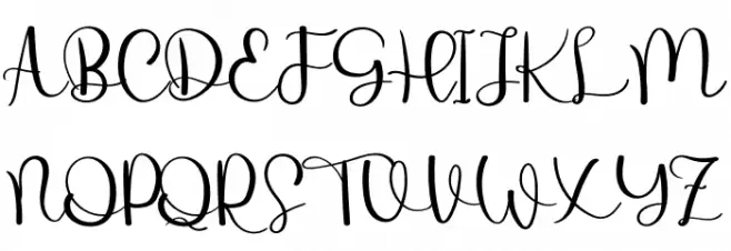 Behind Scenes Schriftart Groß