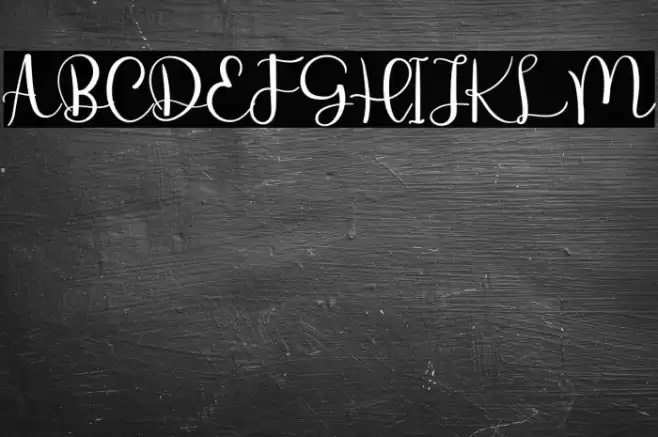 Behind Scenes Font examples