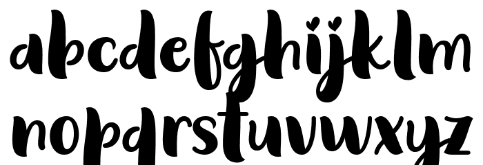 Behind The Scenery Font LOWERCASE