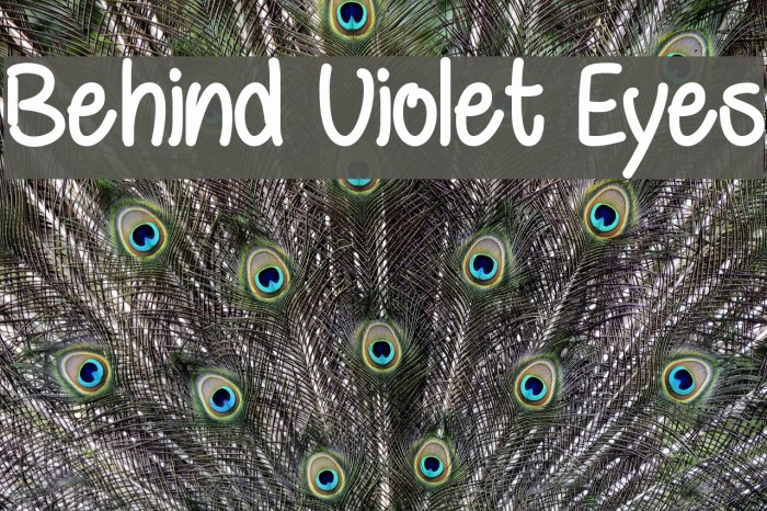 Behind Violet Eyes Example 1