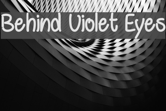 Behind Violet Eyes Example 3