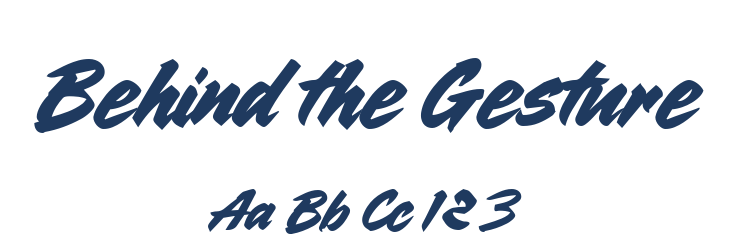 Behind the Gesture Font Preview
