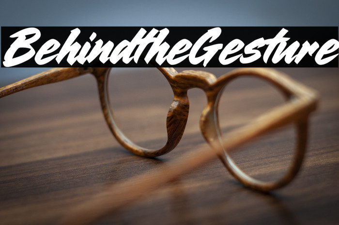 Behind the Gesture Example 1