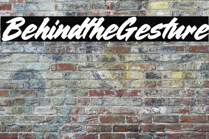 Behind the Gesture Example 2