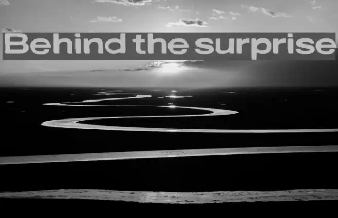Behind the surprise Font examples
