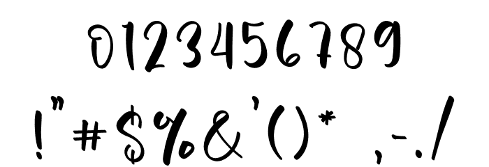 Behind Font OTHER CHARS