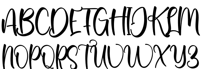 Behind Font UPPERCASE