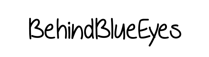 BehindBlueEyes  font caratteri gratis