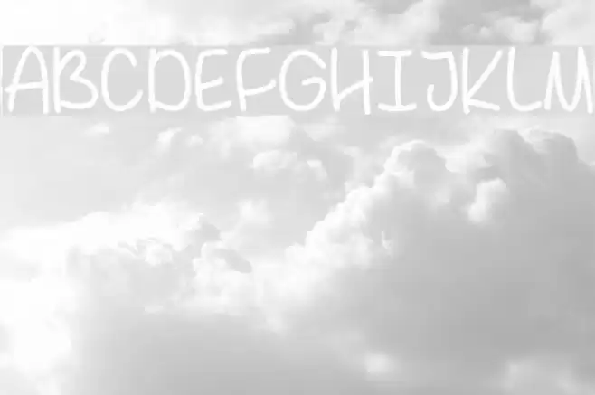 BehindBlueEyes Font examples