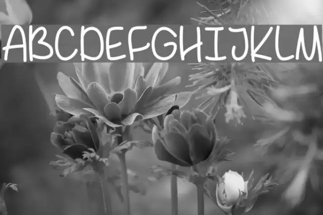 BehindBlueEyes Font examples