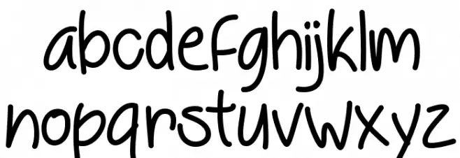 BehindBlueEyes फ़ॉन्ट लोअरकेस