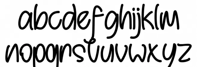 BehindBrownEyes Caratteri MINUSCOLO