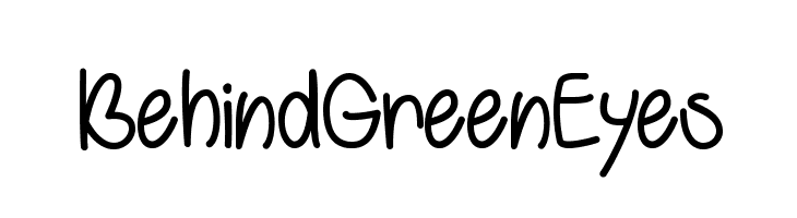 BehindGreenEyes  font caratteri gratis