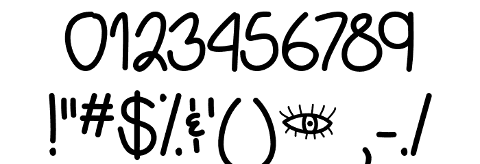 BehindGreenEyes Font OTHER CHARS