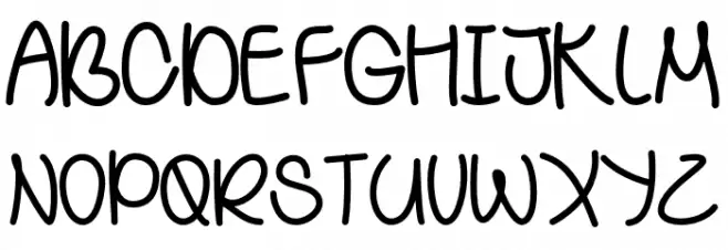BehindGreenEyes Font UPPERCASE