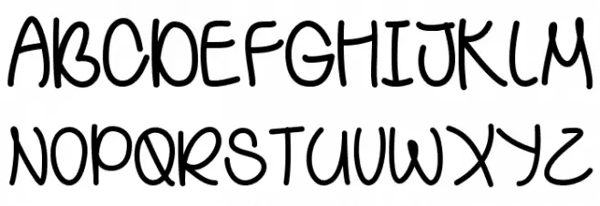 BehindGreenEyes フォント 大文字