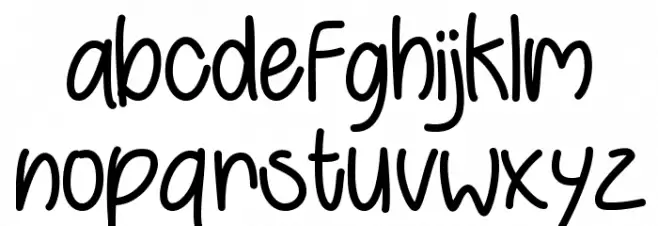 BehindGreenEyes Font LOWERCASE