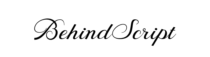 BehindScript  Free Fonts Download